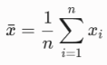 arithmetic average