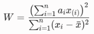 Shapiro-Wilk test